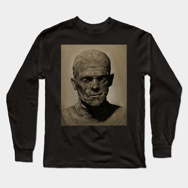 Imhotep - The Mummy Long Sleeve T-Shirt by SepiaDreamscape